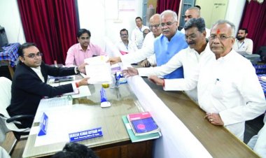 सीएम भूपेश बघेल ने किया नामांकन दाखिल