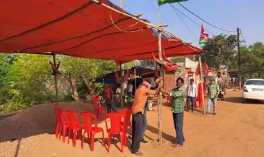 निगम की टीम ने जप्त किए बिना अनुमति के लगे बैनर  झंडे