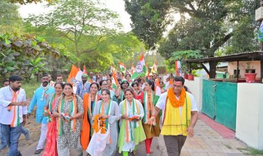 विधायक देवेंद्र यादव की निकाली विश्वास यात्रा