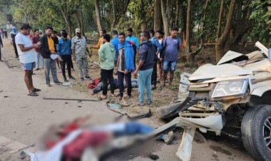 विधानसभा चुनाव कराकर लौट रहे 3 कर्मचारियों की सड़क हादसे में मौत