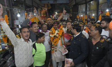 भाजपा प्रत्याशी गजेंद्र यादव का जनसंपर्क दौरा