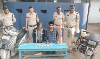 राजनांदगांव पुलिस ने भिलाई के दो आदतन आरोपी को किया गिरफ्तार, दुर्ग की दुकान से चुराए थे 4.90 लाख कैश