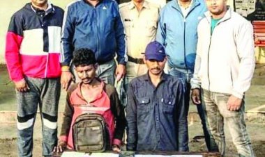 हथखोज में ट्रान्सपोर्टर को लूटने वाले दो आरोपी गिरफ्तार, एक फरार
