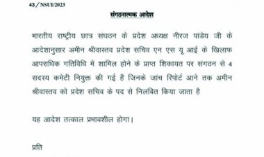 हिट एंड रन मामले में NSUI सचिव निलंबित