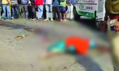 पूजा सामान खरीदने निकले पति-पत्नी को ट्रक ने रौंदा, महिला की मौत