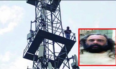 भिलाई के पार्षद अभय सोनी और उसके बेटे की गिरफ्तारी की मांग को लेकर सुबह-सुबह मोबाइल टावर पर चढ़ गया प्रार्थी