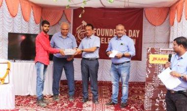 जेके लक्ष्मी सीमेंट प्लांट में फाउंडेशन डे के रूप में मनाया गया स्व. लाला कमलापत सिंघानिया का जन्म दिवस