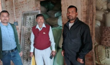 उत्तरप्रदेश का धान छत्तीसगढ़ में खपाने कर रखा था अवैध भंडारण, 300 बोरी धान जब्त