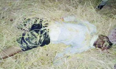 हार्वेस्टर मशीन में दबकर एक किसान की मौत