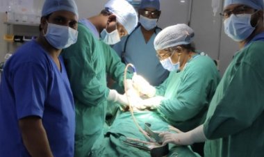 जिला चिकित्सालय दुर्ग में सफलतापूर्वक की गई लैप्रोटॉमी सर्जरी