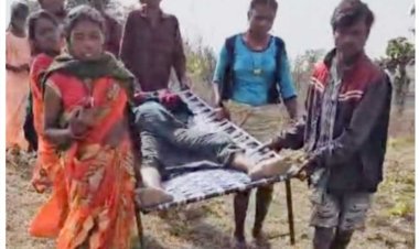 गर्भवती महिला को खटिया में डाल ढेर किलोमीटर चल पहुंचाया एम्बुलेंस तक, बड़ी-बड़ी घोषणाओं बाद भी ग्रामीण अंचलों की यह है स्थिति