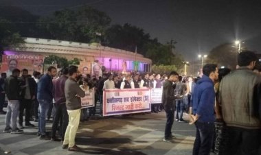 सब इंस्पेक्टर भर्ती के अभ्यर्थियों ने किया प्रदर्शन, कहा - पिछली सरकार की खामियाजा भुगत रहे है बेरोजगार