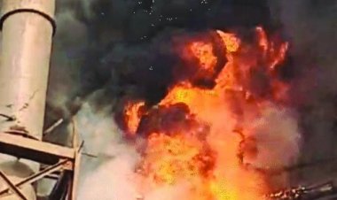 भिलाई स्टील प्लांट के आरएमपी - 2 में लगी भीषण आग