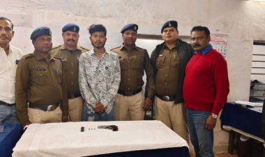 दुर्ग में MADE IN USA पिस्टल के साथ युवक पकड़ा गया