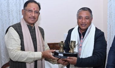 मुख्यमंत्री  विष्णु देव साय से मेघालय के मंत्री ने की सौजन्य मुलाकात