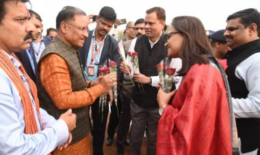 दुर्ग जिले में पहली आगमन पर मुख्यमंत्री विष्णुदेव साय का जगह-जगह किया गया आत्मीय स्वागत