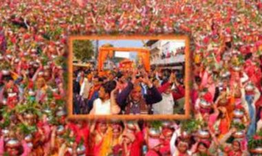 धार्मिक नगरी का रोम-रोम हुआ राममय, 11000 से ज्यादा महिलाओं ने धारण किये अक्षत कलश