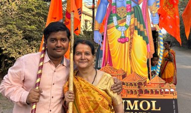 जवाहर नगर दुर्ग में निकाली गई भव्य अक्षत कलश शोभायात्रा