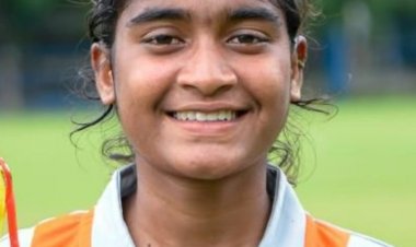 राष्ट्रीय खेलो इंडिया महिला फुटबॉल स्पर्धा में गरिमा का चयन.