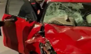 स्कूटी को तेज रफ्तार कार ने मारी टक्कर , दुर्ग के व्यापारी की मौत, बेटे की हालत गंभीर ,दुकान बंद कर घर लौट रहे थे दोनों