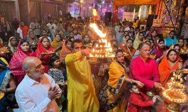 रामलला के आने की खुशी में जगमगा उठा दुर्ग का गंजपारा, चारों ओर लगे जय श्री राम के नारे