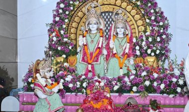 मुख्यमंत्री  विष्णु देव साय श्री राम मंदिर पहुँचे