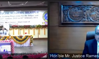 मुख्य न्यायाधिपति श्री रमेश सिन्हा ने किया पांच दिवसीय प्रशिक्षण कार्यक्रम का वर्चुअल शुभारंभ
