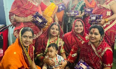 राजस्थानी गौड़ ब्राम्हण समाज महिला मंडल का तिलकुटा चौथ पर आयोजन