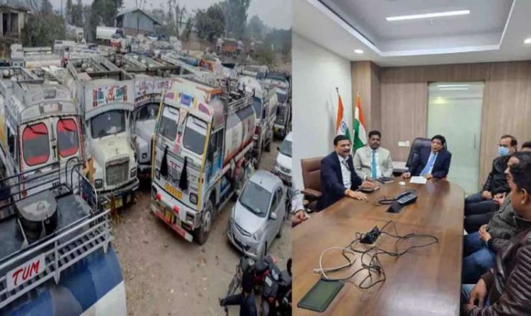 हिट एण्ड रन के कानूनी नियमों के संबंध में हड़ताल को समाप्त करने के लिये हुई बैठक