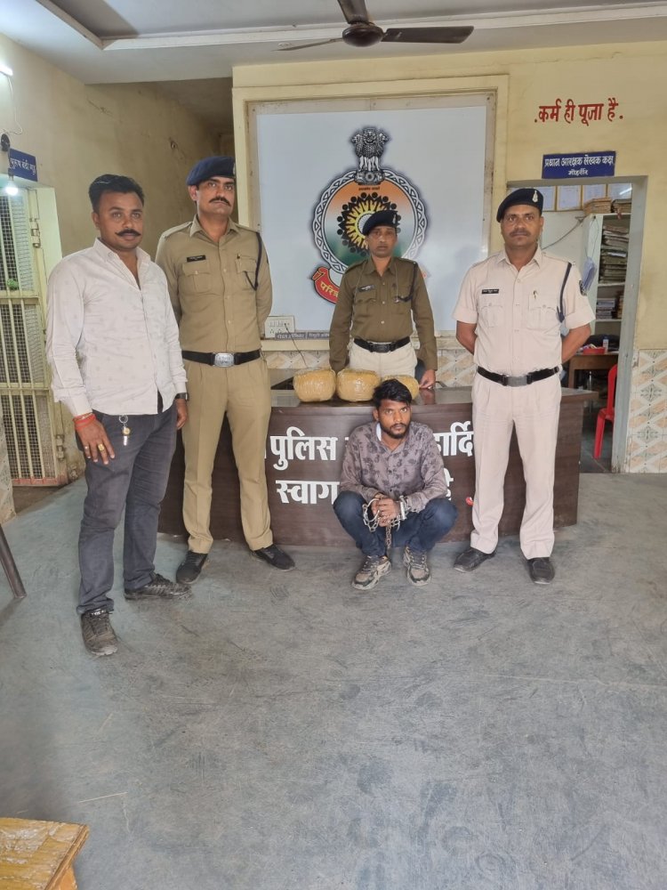 पुलगांव पुलिस की कार्यवाही ,आरोपी को अवैध रूप से रखे मादक पदार्थ गांजा के साथ किया गया गिरफ्तार