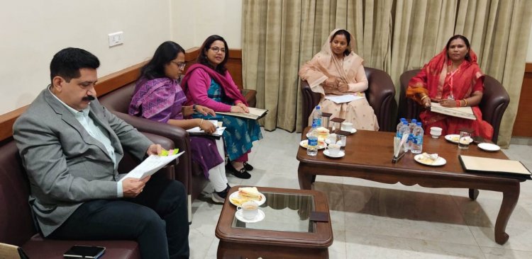 महिला एवं बाल विकास मंत्री श्रीमती राजवाड़े ने चयन समिति की ली बैठक