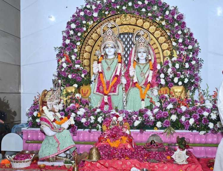 मुख्यमंत्री विष्णु देव साय श्री राम मंदिर पहुँचे