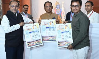 मुख्यमंत्री श्री साय ने दैनिक हिन्द मित्र के वार्षिक कैलेंडर का किया विमोचन