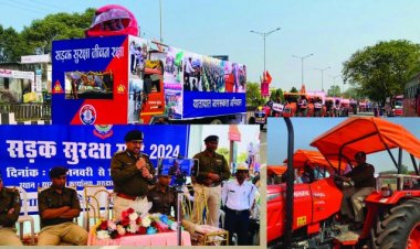 लोगों को जागरूक करने जब SSP ने थामा ट्रैक्टर का स्टेयरिंग ...