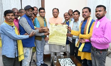 मुख्यमंत्री श्री साय से ध्रुव गोंड समाज के प्रतिनिधिमंडल ने की सौजन्य मुलाकात