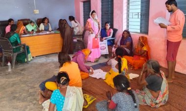 घर-घर सर्वे करके महतारी वंदन योजना का भरवाया जा रहा फॉर्म