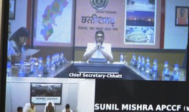 मुख्य सचिव श्री अमिताभ जैन द्वारा वीडियो कांफ्रेंसिंग के माध्यम से योजनाओं के क्रियान्वयन तथा विकास कार्यों की समीक्षा