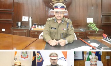 नवपदस्थ पुलिस महानिरीक्षक दुर्ग रेंज ने ली रेंज के पुलिस अधीक्षकों के साथ बैठक,अपराध नियंत्रण पर की गई चर्चा