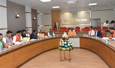 मुख्यमंत्री  विष्णु देव साय की अध्यक्षता में विधानसभा के मुख्य समिति कक्ष में कैबिनेट की बैठक शुरू