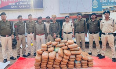 फूलगोभी के बीच गांजा छिपाकर तस्करी, भिलाई में पकड़ा गया 17.05 लाख का गांजा, वाहन छोड़ आरोपी फरार