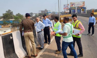 न्यायमूर्ति  मनोहर सप्रे ने किया सड़क सुरक्षा उपायों का अवलोकन