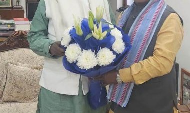 मंत्री  रामविचार नेताम ने दिल्ली में केंद्रीय मंत्री मनसुख मांडवीय औरअर्जुन मुंडा से की सौजन्य मुलाकात