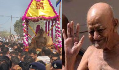 आचार्य श्री विद्यासागर जी महाराज के अंतिम दर्शन करने पहुंचे बिलासपुर के अनुयायी