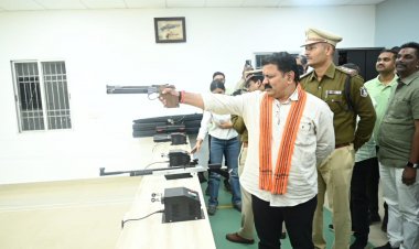 उपमुख्यमंत्री श्री विजय शर्मा ने पुलिस एवं प्रशासनिक अधिकारियो के लिए आयोजित एकलव्य शूटिंग प्रतियोगिता का किया शुभारंभ