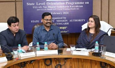 साक्षरता मिशन से जुड़ा हर अधिकारी-कर्मचारी स्वयंसेवी बनकर असाक्षरों को पढाएं राज्य साक्षरता मिशन प्राधिकरण छत्तीसगढ़