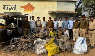 दुर्ग पुलिस ने किया बड़ी चोरी का खुलासा, 5.50 लाख का माल जब्त, 4 गिरफ्तार