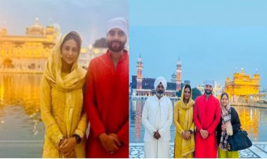 शादी के बाद माथा टेकने गोल्डन टेंपल पहुंचे रकुल प्रीत और जैकी भगनानी
