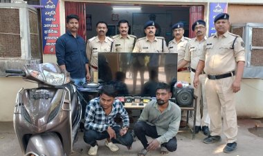 स्मृतिनगर क्षेत्र  में हो रही चोरी के आरोपी गिरफ्तार