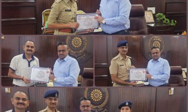 रायपुर पुलिस द्वारा आयोजित राज्य स्तरीय शूटिंग प्रतियोगिता में दुर्ग रेंज कार्यालय में पदस्थ डीएसपी श्रीमती शिल्पा साहू को मिला सिल्वर मेडल