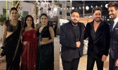 सनी सिंह की बहन के रिसेप्शन में पहुंची फिल्म 'प्यार का पंचनामा 2' की टीम